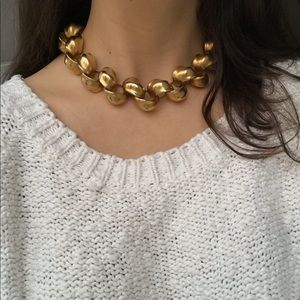 Gold Chunky Choker Necklace